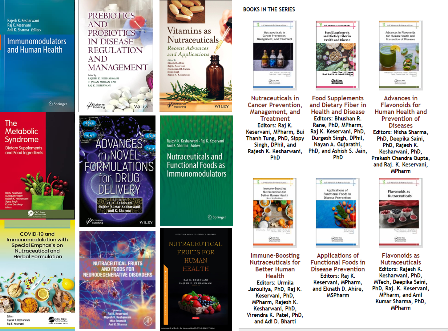 Recent published books